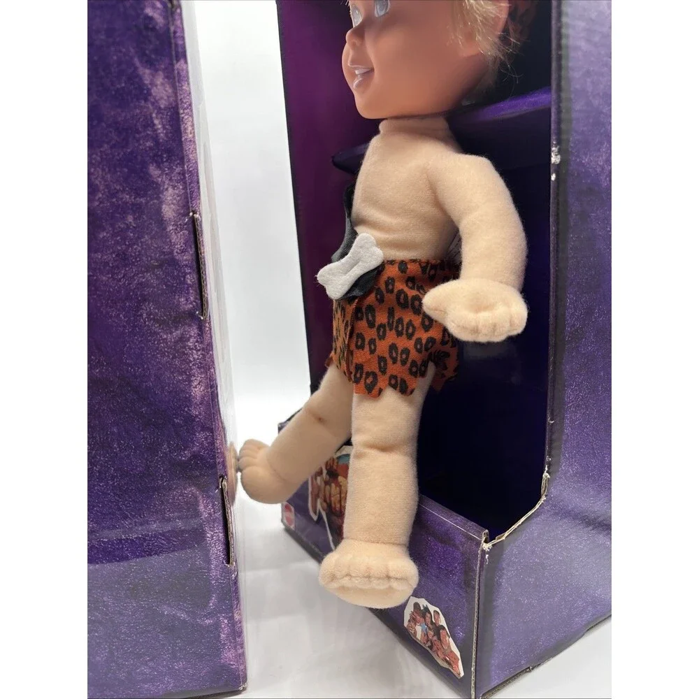 Vtg Bamm Bamm & Pebbles Dolls 1993The Flintstones Movie 12” Stuffed Movie New